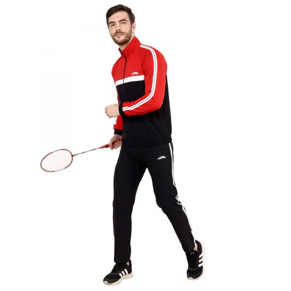 Men's Black-Red Tracksuits